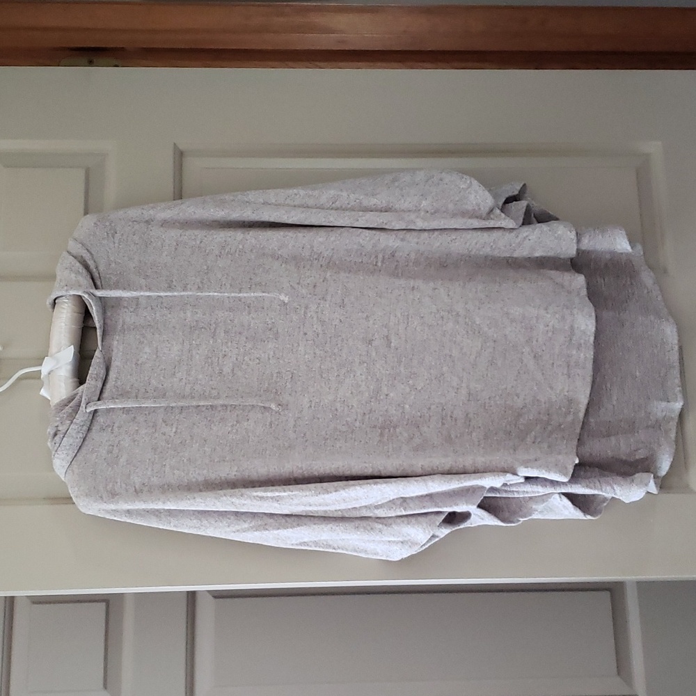 Francesca's soft gray sweater cape with hood